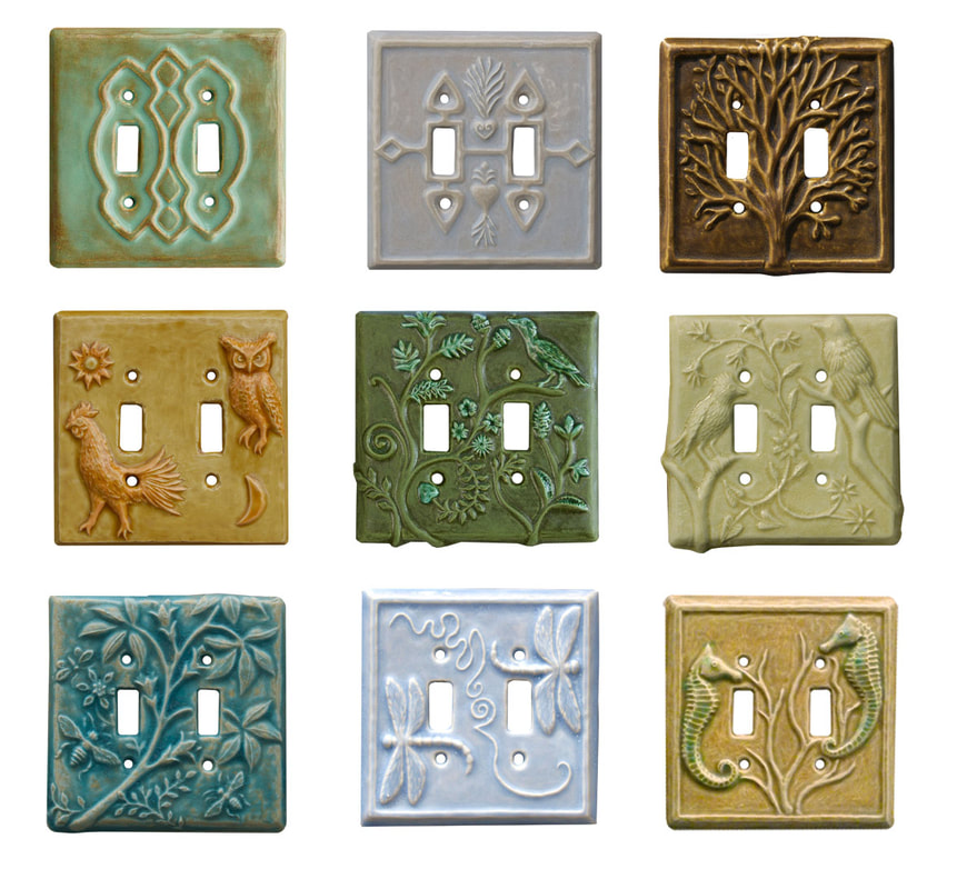 Hand Made Unique Decorative Ceramic Art Light Switch Plates And Covers Honeybee Ceramics - Decorative Wall Switch Plates Canada